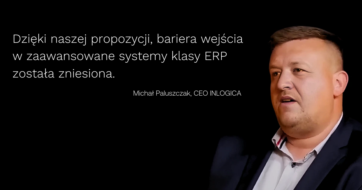 Michał Paluszczak CEO Inlogica